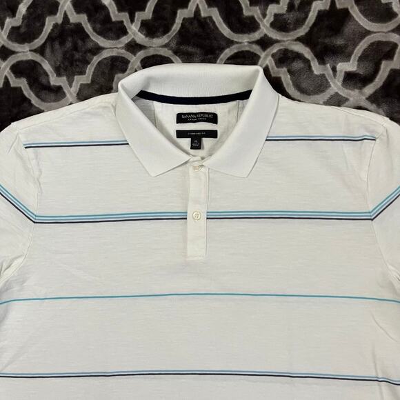 Banana Republic Luxury Touch Polo Mens Extra Large XL Standard Fit 100% Cotton - Picture 2 of 8
